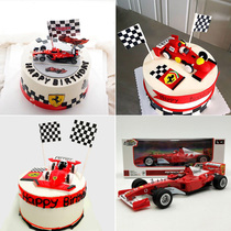 Scene cake decoration baking car car car racing decoration decoration toy scene decoration decoration