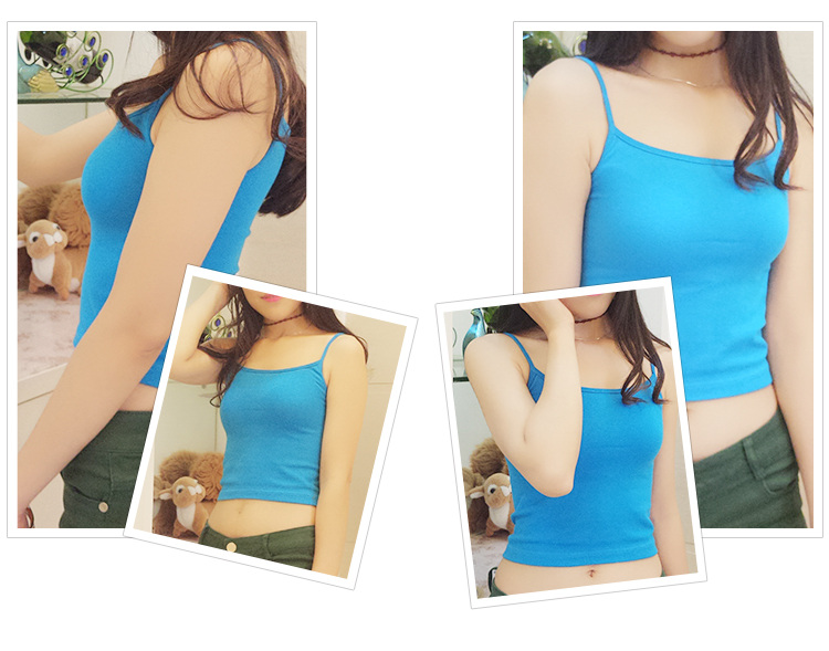 Siêu nâng ngực Tân Cương dài bông chủ yếu sling rốn căng gợi cảm hoang dã đồ lót giảm béo nữ áo cổ đổ