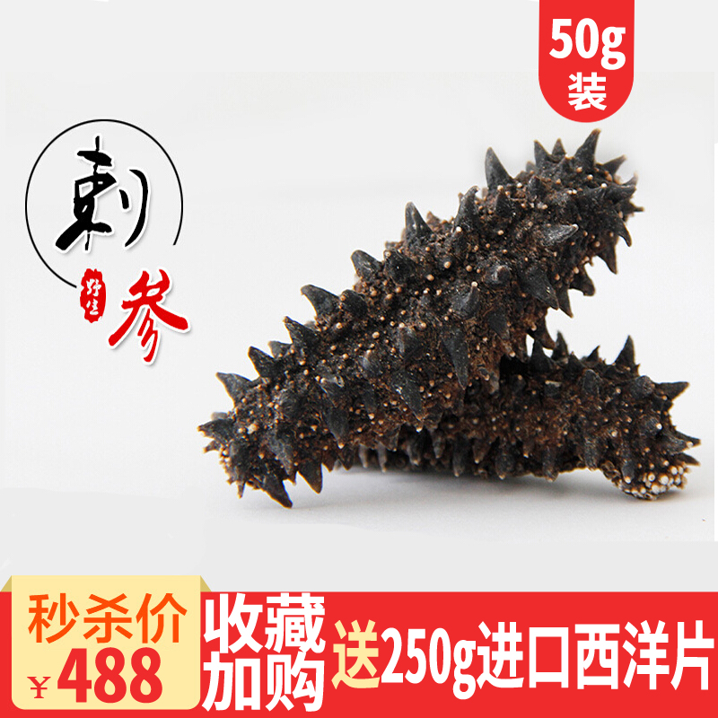 Japan's Hokkaido Kanto Red Ginseng Wild Pure Light Dried Sea Cucumber Six Rows of Wild Pure Light Dried Sea Cucumber 50g