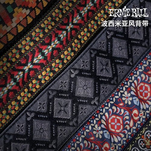 ERNIE BALL Ретро трикотажная гитара, подтяжки, стиль бохо, с вышивкой