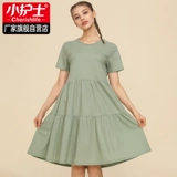 小护士 Тонкая юбка, пижама для отдыха, платье, короткий рукав, большой размер