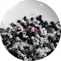 2 мм масляные антикварные бусины Черно -белые прозрачные 10 граммов около 660