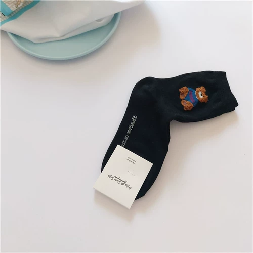 Tide, летние милые мультяшные носки, с медвежатами, средней длины