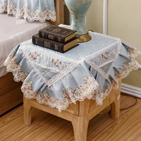 Десять миль, чтобы выбрать цветы Blue A Версия укроватной крышки 90*90