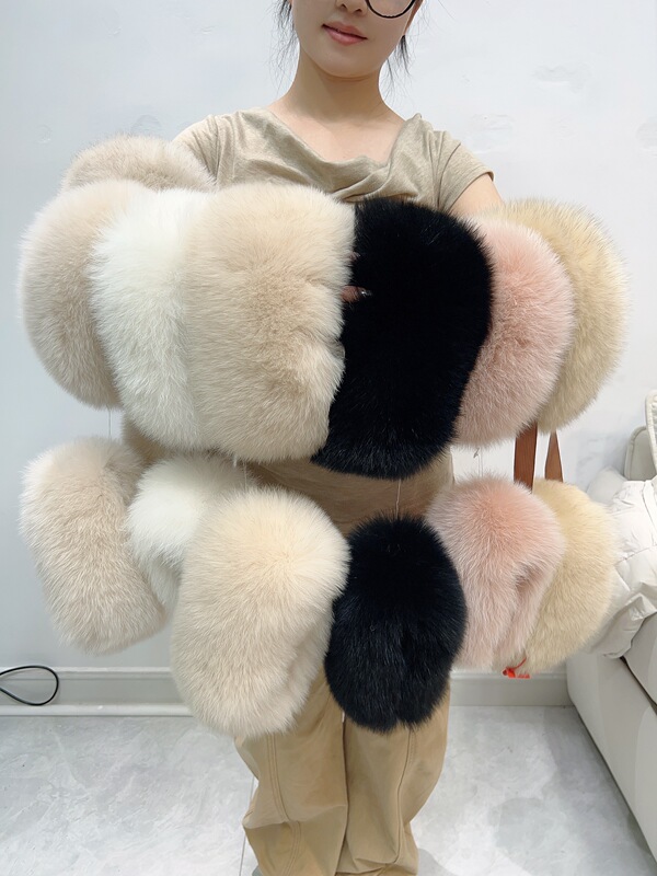 Whole Fur Fox Fur Cuffs Fur Sleeves Fur Arm Warmers