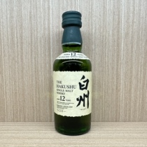 酒版 三得利 白州12年单一麦芽威士忌酒版 新版 43% 50ml