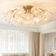 All-copper American light luxury ceiling lamp living room main light