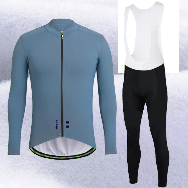 Mountaineering bicycle fleece warm AOGDA gray spring and autumn and winter cycling clothing preparation suit thickened men