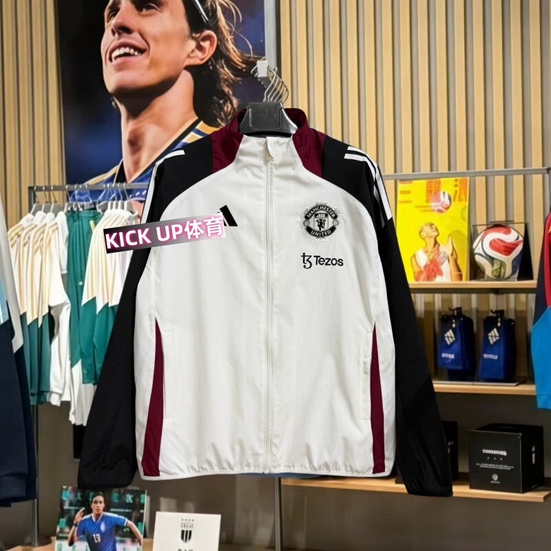 Premier League 25/26 Manchester United Appearance Windbreaker Jacket B. Fernandes Casual Sports Long-Sleeve Training Uniform Football Clothing Premier League 25/26 Manchester United Appearance Windbreaker Jacket B. Fernandes Casual Sports Long-Sleeve Training Uniform Football Clothing
