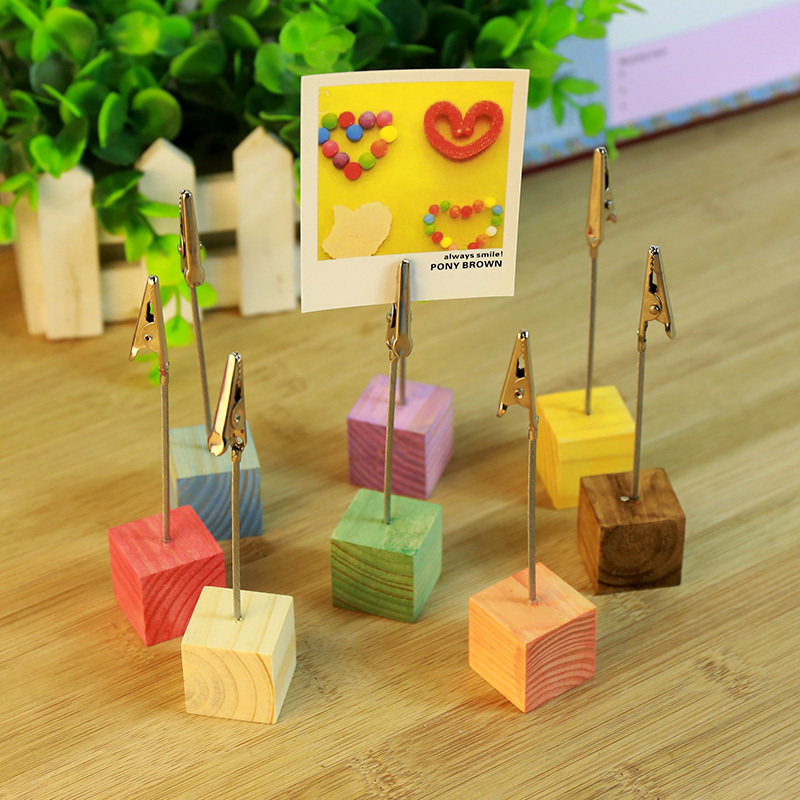 Color log square message clip Note clip Post-it note clip Desktop decoration Photo photo decoration Postcard note