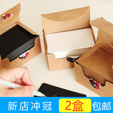 Blank Small Card Case With Rounded Corner Diy Graffiti Card Single Word Card Thick Cardboard Cow Pickup Presenter Cue Card
