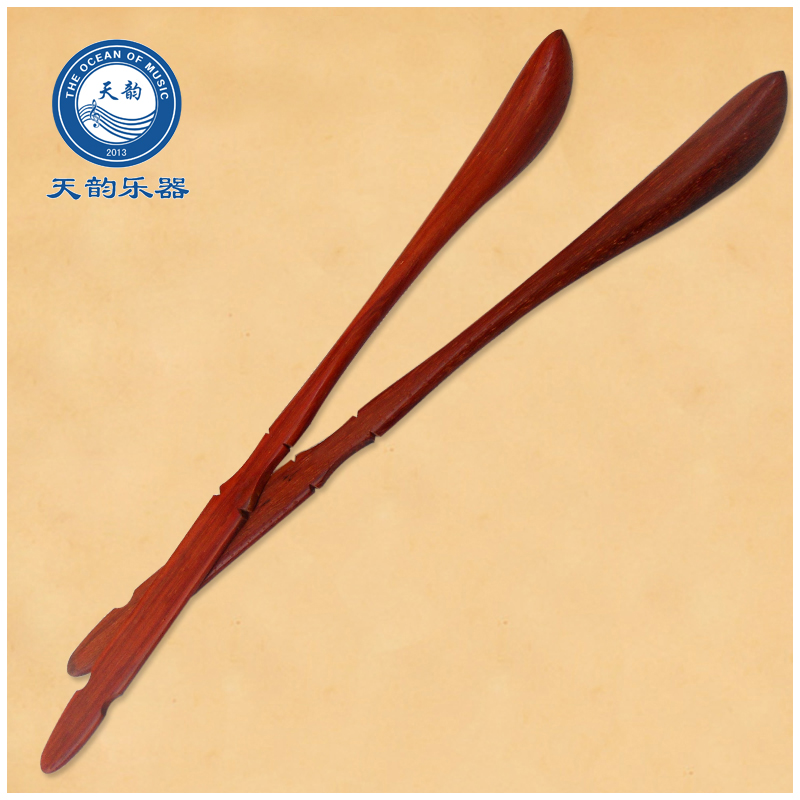 Dulcimer practice hammer Handmade professional mahogany large practice hammer Yangqin accessories one pay two send exquisite hammer tube