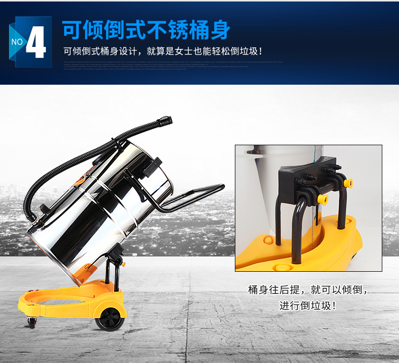 máy hút bụi cầm tay xiaomi Jinghua máy hút bụi công nghiệp thương mại 1800W rửa xe công suất cao nhà máy xưởng máy hút bụi mạnh hút nước - Máy hút bụi motor hút bụi