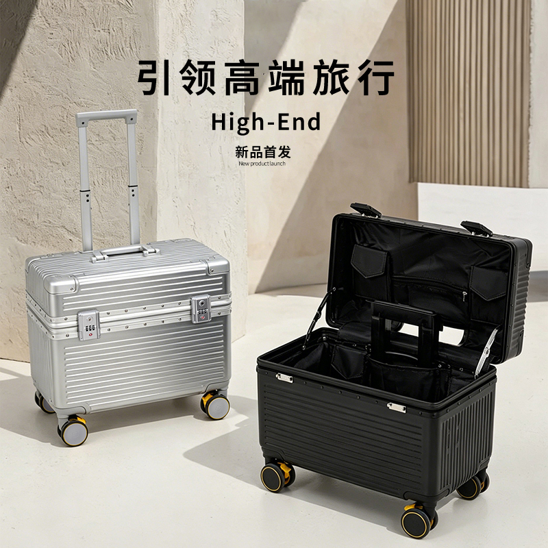 Luggage Suitcase, Lightweight Carry-On Suitcase, 18-Inch, 20-Inch, Unisex Trolley Case, Camera Travel Case, Flip-Top Tool Box, Password Box