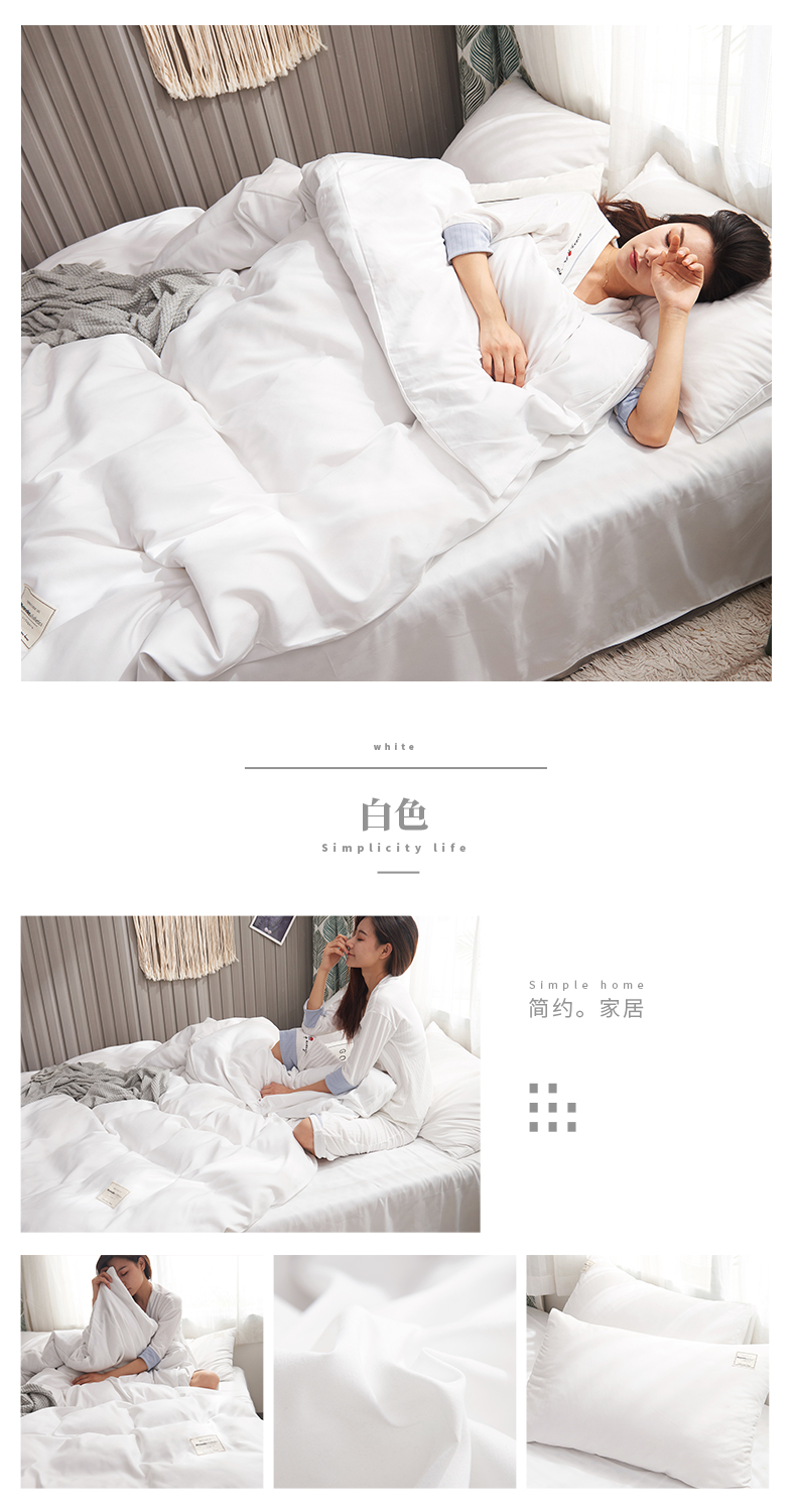 Bốn bộ khăn trải giường màu đỏ trên giường in chăn đơn giản mùa hè phong cách Bắc Âu bao gồm ba bộ ký túc xá đại học - Khăn trải giường ra trải giường