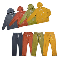 TRIPPY zippered hoodie sweater trousers Japanese sports suit men's and women's cotton fixed dye four-color