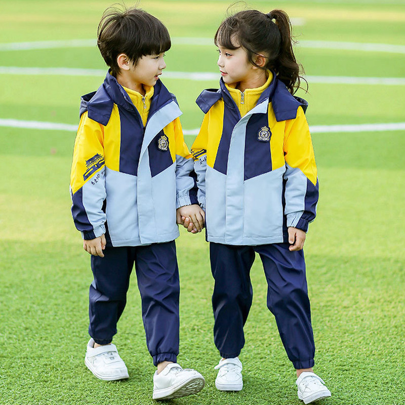School uniform set kindergarten kindergarten uniform college style primary and secondary school students children's stormtrooper class uniform winter sports games clothing