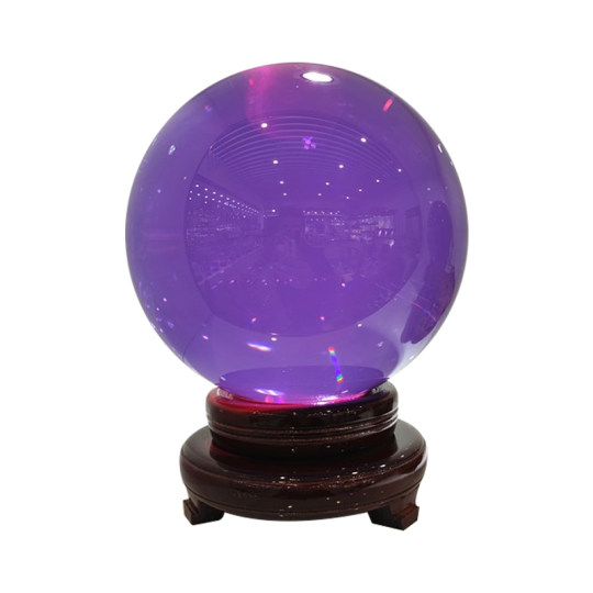 Boutique Purple Crystal Feng Shui Ball Lucky and Prosperous Luck Living Room Entrance Bedroom Desk Housewarming Home Town House Decoration