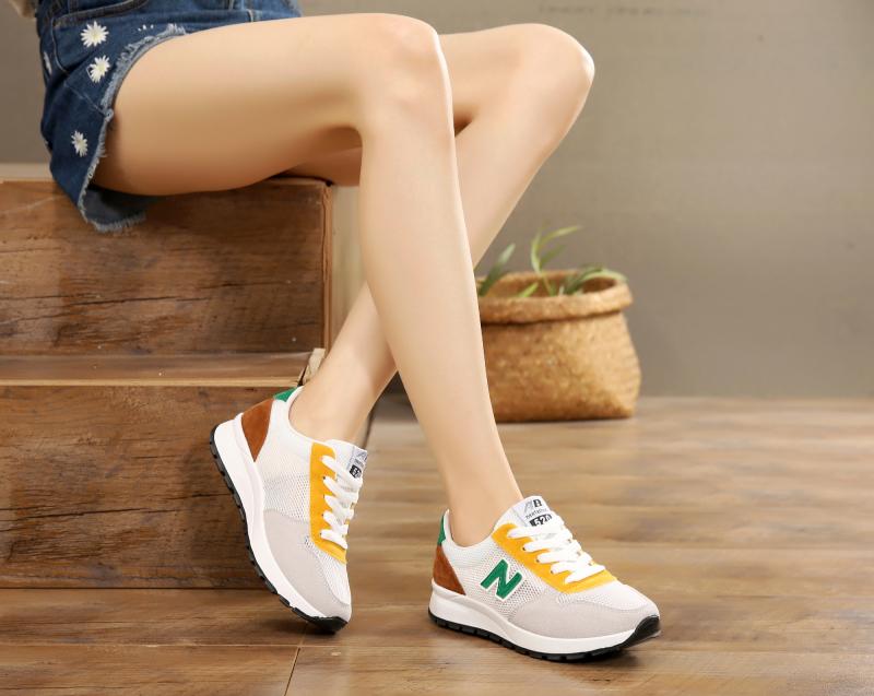 Low-top sneakers phụ nữ Hàn Quốc của net giày 2018 mùa hè giày của phụ nữ trẻ em lớn junior học sinh trung học dày đế giày phẳng