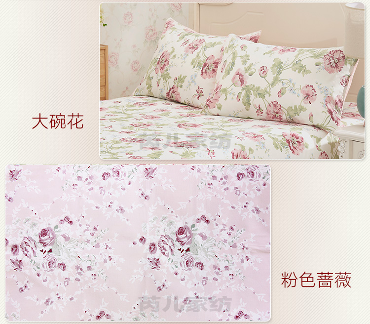 Ưu đãi đặc biệt cotton gối in phong cách châu Âu 600T gối cotton satin phiên bản AB phiên bản 48 * 74 ống gối - Gối trường hợp gối vỏ đỗ