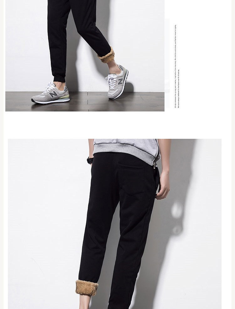 Quần nam mùa đông quần âu nam cộng với nhung dày mùa thu và mẫu mùa đông với quần cashmere quần nhung để giữ ấm áo nam hàng hiệu