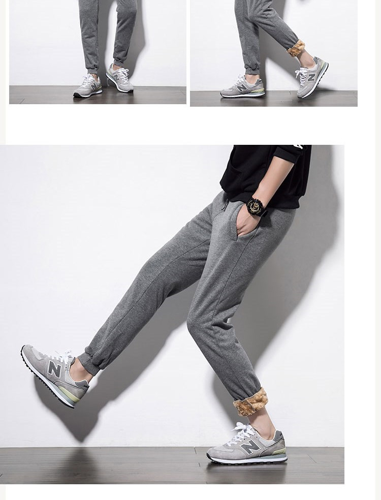 Quần nam mùa đông quần âu nam cộng với nhung dày mùa thu và mẫu mùa đông với quần cashmere quần nhung để giữ ấm áo nam hàng hiệu