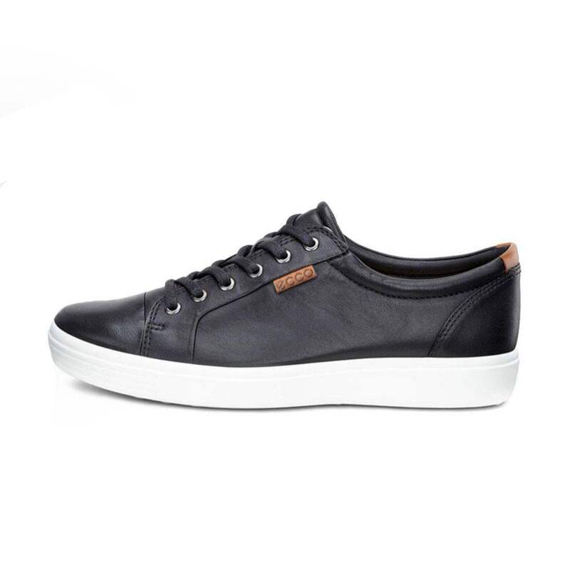 Ecco Soft 7 Leather Low-Top Fashion Sneakers Men's Black 43000401001 Ecco Soft 7 Leather Low-Top Fashion Sneakers Men's Black 43000401001