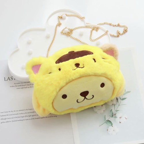 [1 gói] trái tim cô gái ~ Melody tai chó lớn thay đổi chuỗi mèo nhỏ ba lô Messenger Túi mềm em gái túi điện thoại di động - Túi điện thoại túi đựng điện thoại nam