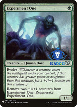 Card] Magic: The Gathering Mystery Master Mystery Booster Pack MB1 Silver Green Experiment No. 1