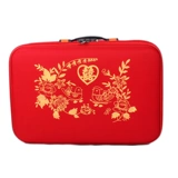 Красный чемодан для невесты, коробка, ретро портативная сумка