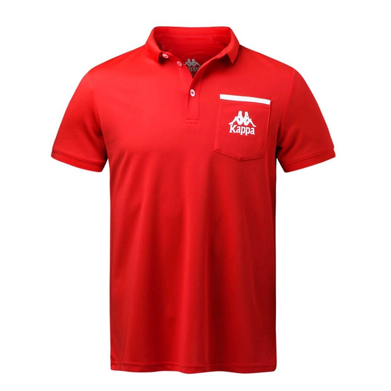 Kappa KAPPA back to back Áo polo thể thao nam thoáng khí mùa hè Áo thun ngắn tay thông quan K0712PD03D