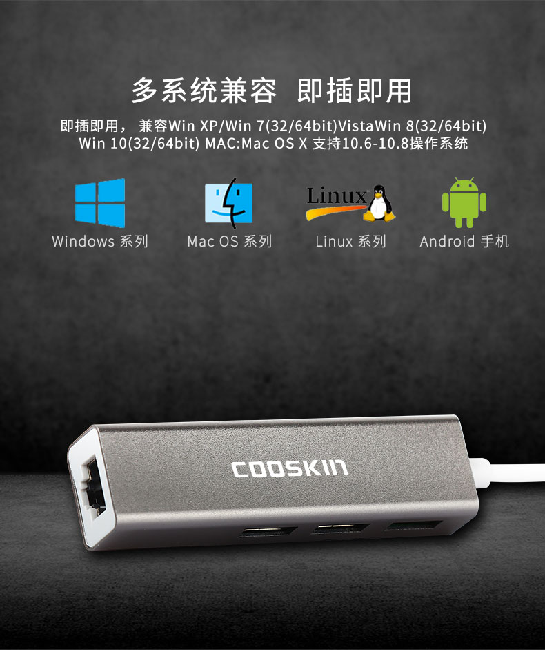 Ba kéo usb loại C cáp chuyển card mạng máy tính xách tay splitter đa giao diện tiếp hợp mở rộng switch hub mạng Hub xốp bên ngoài sạc phụ kiện của Apple - USB Aaccessories sạc micro usb