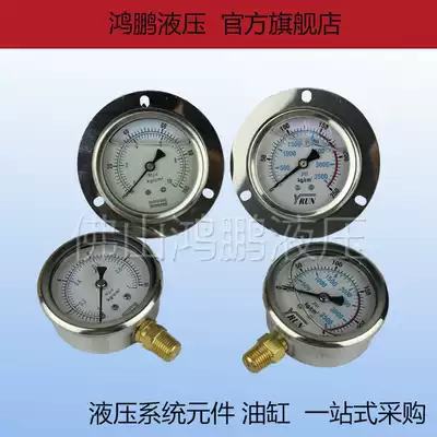 A new vibration-proof pressure gauge pressure gauge stainless steel housing YN60-2 5 10 25 40 60 PT1 4
