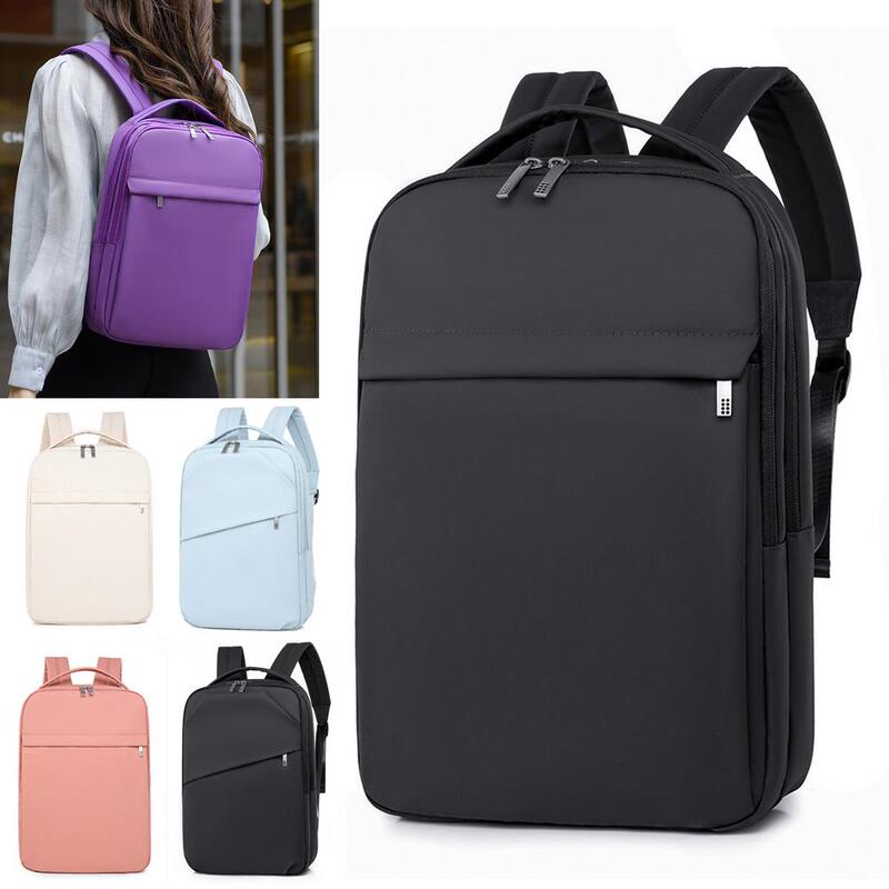 Daily Lightweight Small Business Casual Computer Backpack 13.3inch Women's Commuting Conference Men's Simple Work Student School Bag