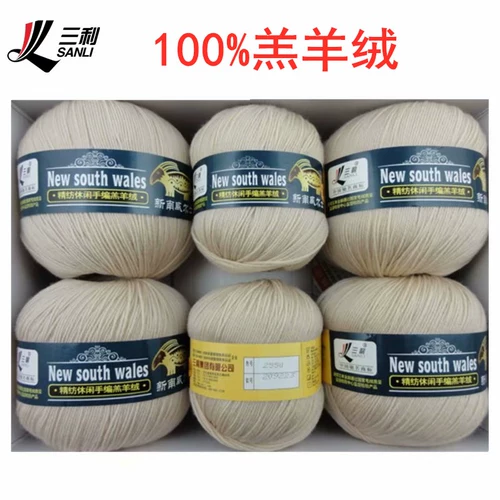 三利 Шерстяной кашемировый плетеный детский свитер