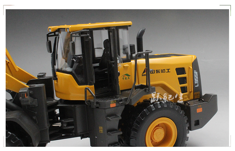 Hợp kim Gốc 1:35 Tạm Thời Loader Grader Kỹ Thuật Xe Mô Hình Hợp Kim Mô Phỏng Tĩnh Mô Hình Xe Trang Trí mô hình xe đạp