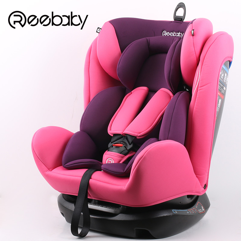 REEBABY an toàn trẻ em Ghế xe với ISOFIX giao diện 0-12 tuổi bé xe có thể ngồi xuống.