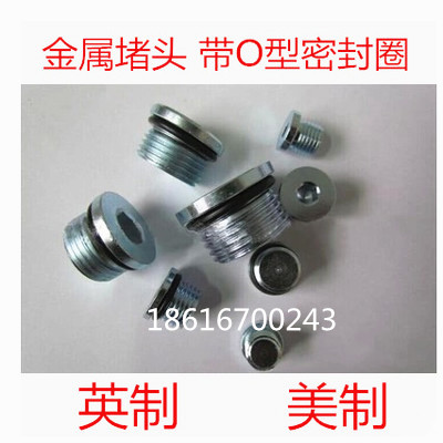 High precision choke plug inner hexagonal ED sealing galvanized choke plug with O-shaped sealing ring M8-M48 full series