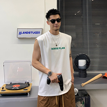 Xu Taiwave Stream 100 Lap Sports Vest Men Summer Slim pure cotton sweatshirt blouse Loose Kanshoulder Sleeveless T-shirt