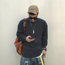 Xu Tailang 2021 Autumn New thin clothes men trend solid color arc hem daily Foundation long sleeve base shirt