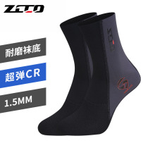 Diving socks 1 5mm thick non-slip wear-resistant swimming socks overshoes snorkeling surfing beach socks super elastic diving fin socks