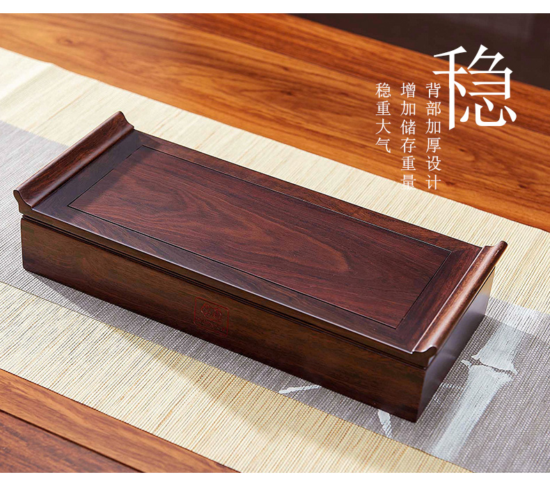 Han and tang dynasties dry tea tray saucer small tea table solid wood mini storage tray was easy portable travel tea set