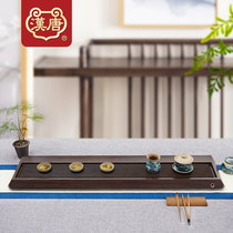 Han Tang whole solid wood tea tray tea tray household drainage simple dry bubble tea table tea tray large log