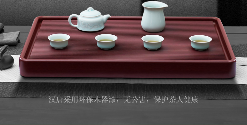 Han and tang dynasties tea bakelite tea tray tea sets of I and contracted household rectangle electric bakelite tea tray was dry sea terms drainage