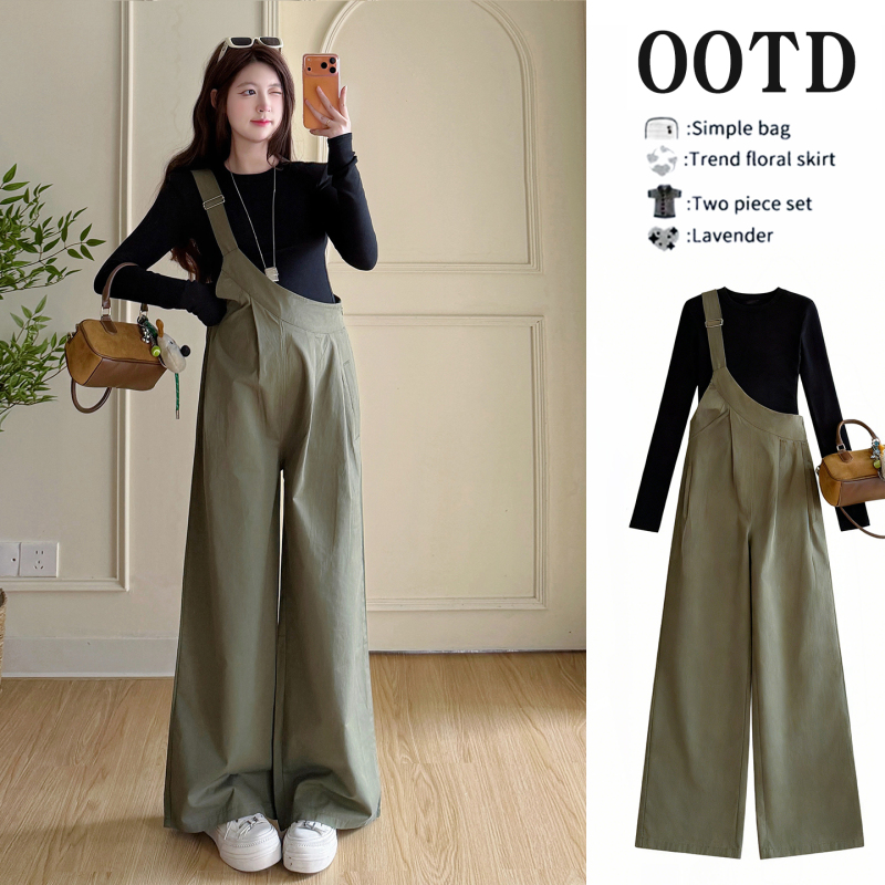 Maternity Wear Autumn Outfit Set 2026 New Early Autumn Trendy Mom Style during Pregnancy Stylish Army Green Overalls Spring and Autumn Season Maternity Wear Autumn Outfit Set 2026 New Early Autumn Trendy Mom Style during Pregnancy Stylish Army Green Overalls Spring and Autumn Season