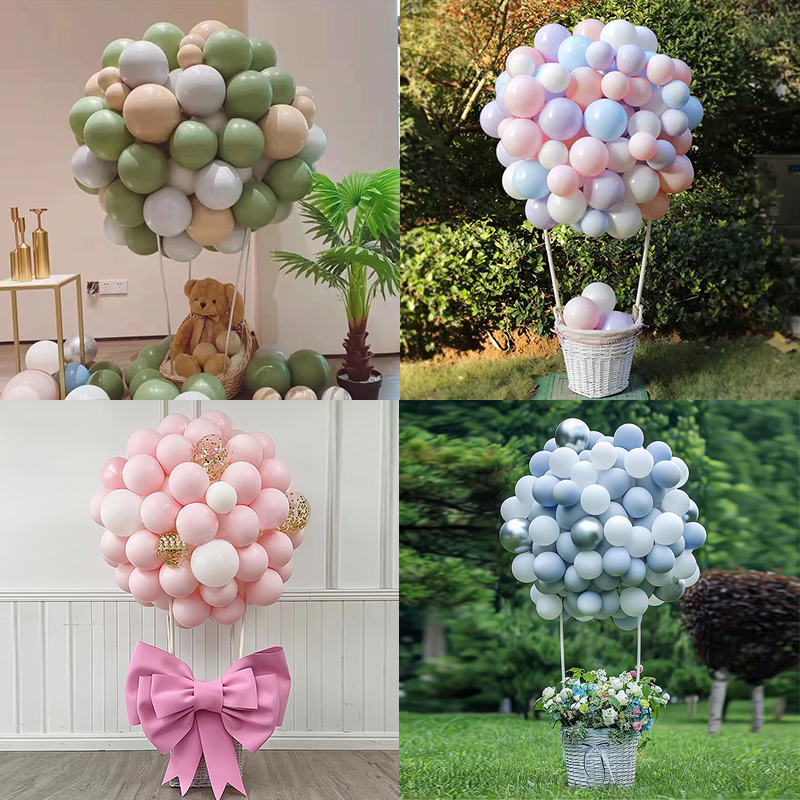 インターネットセレブのパンチカード写真エリア熱気球バスケット屋外キャンプスタイル誕生日結婚式シーンレイアウト装飾小道具ブルー