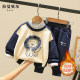 La Chapelle children's clothing boys fleece sweater suit thickened 2022 autumn and winter new baby foreign style fashionable baby