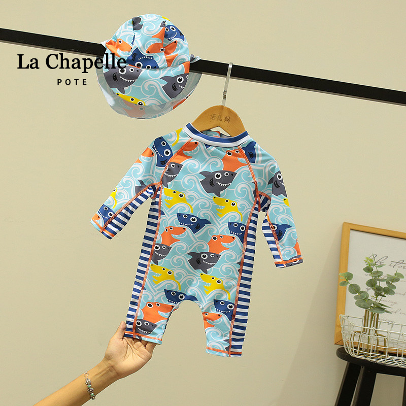 La Chabelle children's swimsuit Boy baby baby bathing suit Children's swimming trunks One-piece swimsuit Baby sunscreen