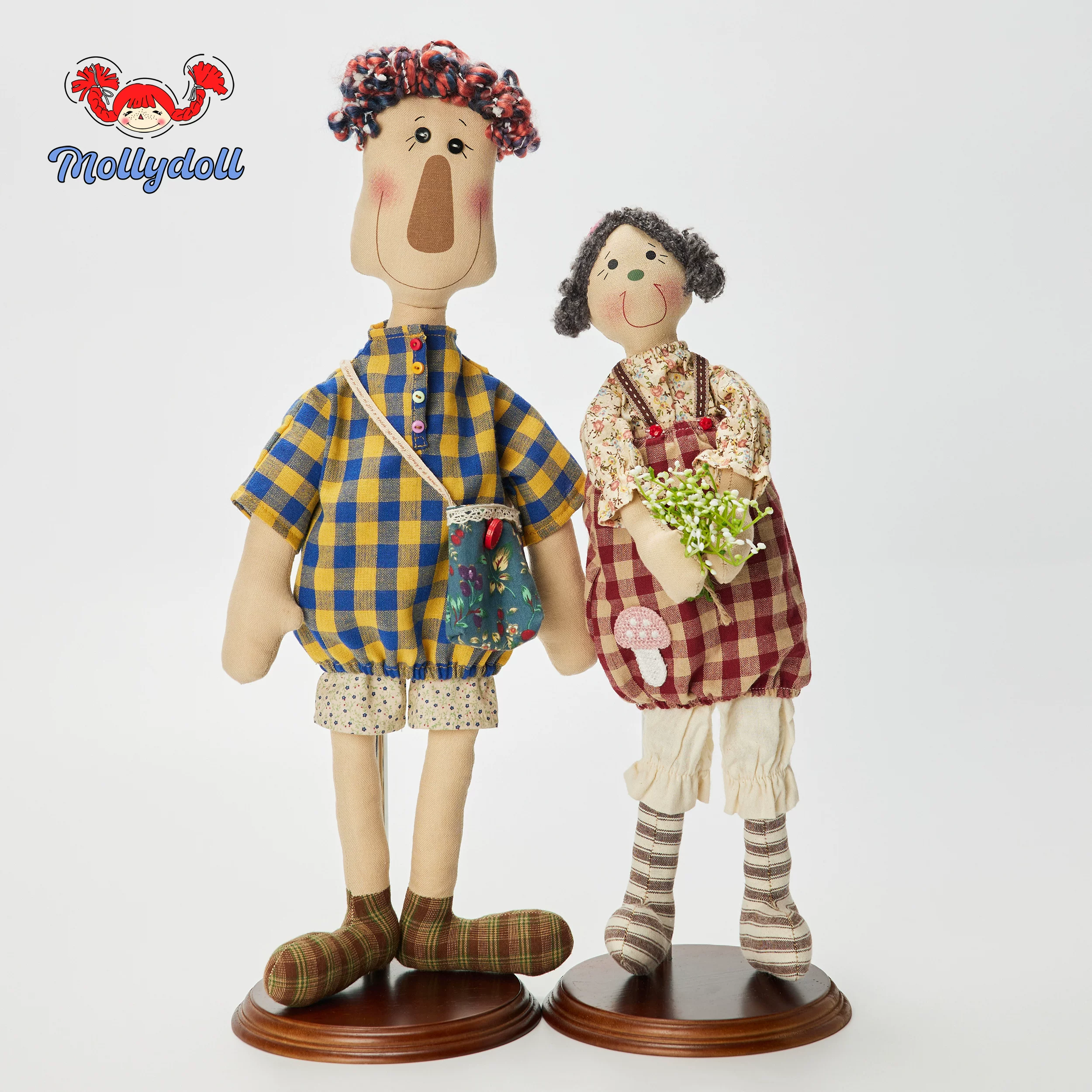 Ретро кукла, игрушка, рукоделие своими руками, плюш, подарок на день рождения