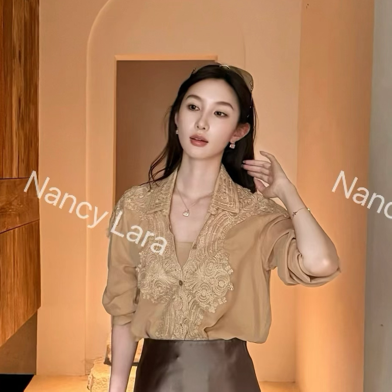 Nancy Lara French Accessible Luxury Comfortable Breathable Lace Shirt Nlyyx0001 Nancy Lara French Accessible Luxury Comfortable Breathable Lace Shirt Nlyyx0001